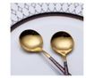 Set 6 lingurita din inox, Berglander, cttsabg6 auriu/maro