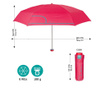 Mini umbrelă neautomată pentru femei Perletti Time 26239, Rosu Ciclamen