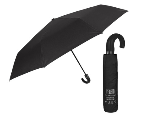 Umbrela automata pentru barbati Open-Close Perletti Technology 21730, Negru