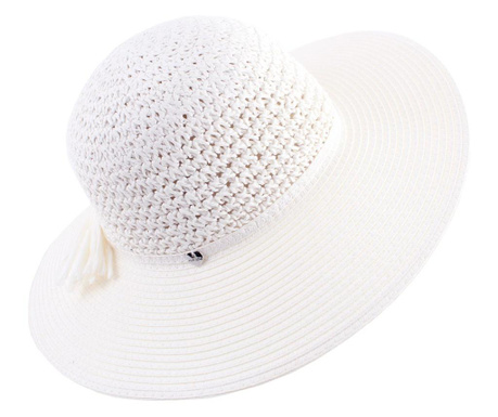 Pălărie cu boruri largi pentru femei HatYou CEP0602, Albă Spring/Summer