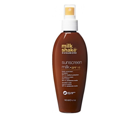 Lotiune pentru corp milk shake sun & more sunscreen milk spf 15, 140ml