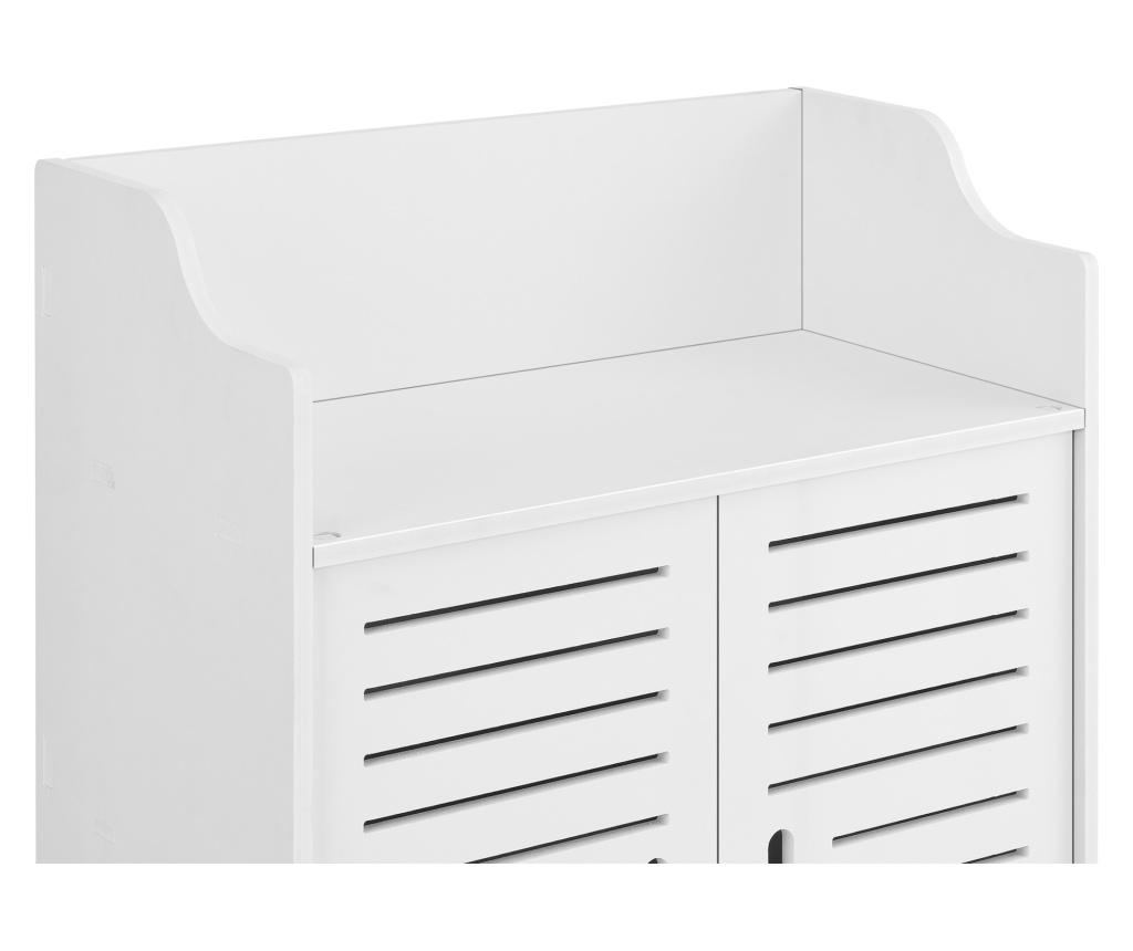 Fürdőszoba szekrény trosa 2 fali szekrény alsó szekrény 72 x 60 x 32 cm wpc két szekrényajtóval és egy polccal / 2 további polc - 3