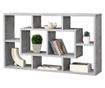 Falipolc saputit stílusos falipolc 8 tárolófelülettel 85 x 16 x 48 cm forgácslap max 9 kg-ig betonszürke [en.casa]