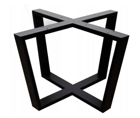 Picior masa metal, model cubic, 100x72, negru