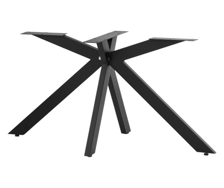 Picior masa metal, model spider modern, 150x70x72, negru, demontabil
