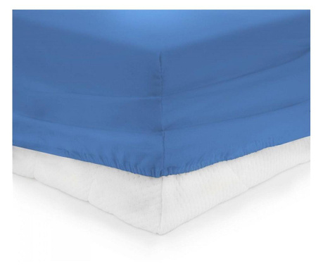 Cearceaf Heinner pat, cu elastic, 180x200 cm -blue