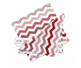 Текстилна салфетка EloraVala Hypnotic, 100% памук, 45/45см, червен