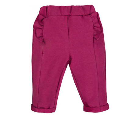 Pantaloni Simply Comfy, fete, 100% bumbac, bordo  74