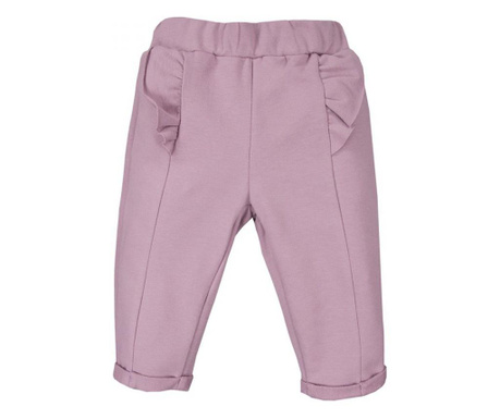 Pantaloni Simply Comfy, fete, 100% bumbac, lila  74