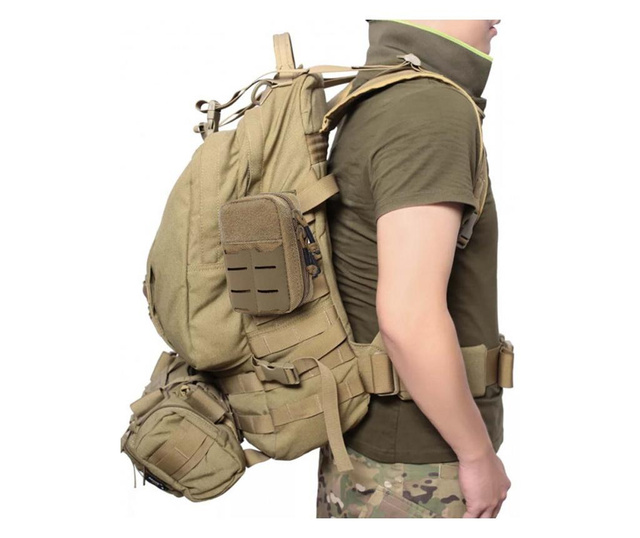 Mini borseta Pufo Army pentru curea, 13 x 9 cm, kaki