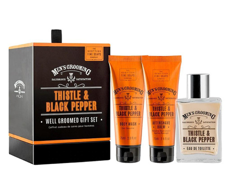 Set cadou barbati apa de toaleta 50 ml, gel de dus 75 ml, aftershave 75 ml