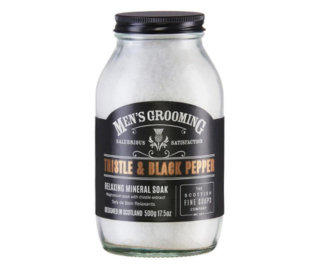 Sare de baie, Thistle black pepper, 500 g,  15x10 cm