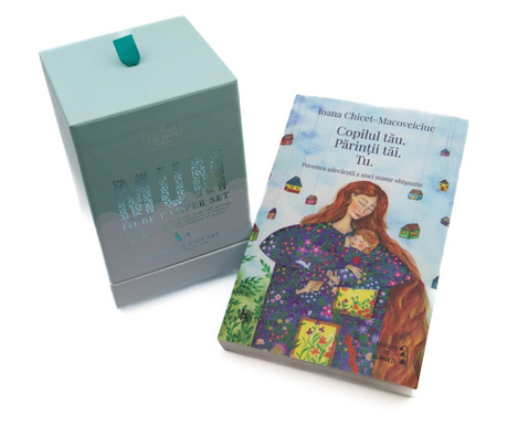 Set cadou produse cosmetice pentru mamici si carte,  20x15 cm
