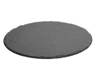 Platou servire Ardezie, rotund, 28 cm