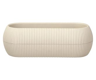RAKI jardiniera pentru flori 22,7x11,8xh9,1cm, 1,3l culoare crem