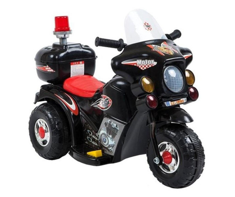 Motocicleta electrica pentru copii, LL999, LeanToys, 5721, Negru