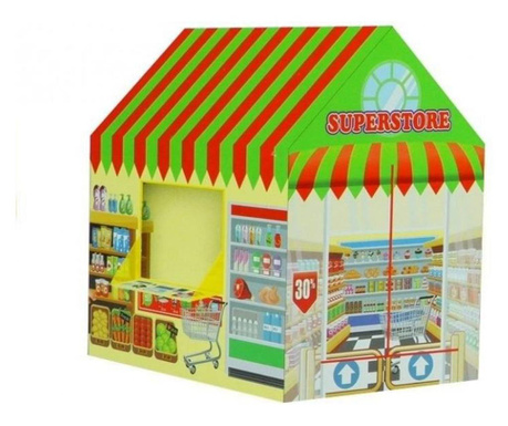 Cort de joaca pentru copii, supermarket, multicolor, Leantoys, 3674, 103x93x69 cm