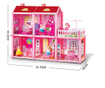 Детска двуетажна къща с кукла и обзавеждане EmonaMall - Код W3909