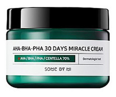 Crema pentru eradicarea cosurilor Some By Mi cu aha, bha si pha 30 days miracle cream, 60 ml