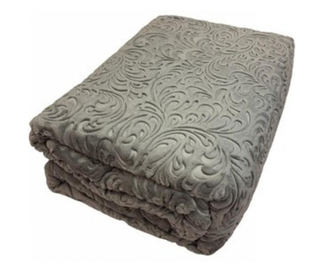 Луксозен комплект одеяла с елегантна бродерия, 6 части, 2-местно легло, Casa Mia, сиво