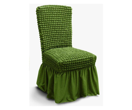 Комплект от 6 еластични и крепови калъфи за седалки, зелени