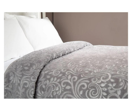 Луксозен комплект одеяла с елегантна бродерия, 6 части, 2-местно легло, casa mia, сиво