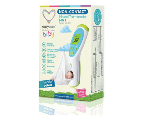 Easycare baby - termometru cu infrarosu non-contact 6in1 albastru  12x5x15