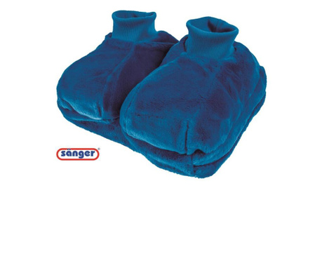 Perna pentru apa calda sau rece cu husa anatomica pentru picioare culoare albastra 2l  5x22x39