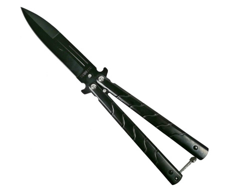Kés, rozsdamentes acél, rozsdamentes, fekete, Butterfly Ninja, 22.5 cm BLOCK