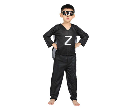 Zorro farsangi jelmez gyerekeknek (4-5 év), 95-110 cm méretben