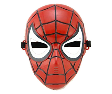 Pókember maszk, műanyag, 21,5 cm, piros