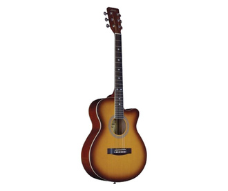 Chitara clasica din lemn IdeallStore®, True sound, 95 cm, portocaliu
