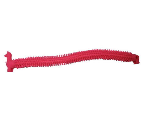 Anti-stresszoldó játék, Gummy Llama, gumi, 21 cm, rózsaszín