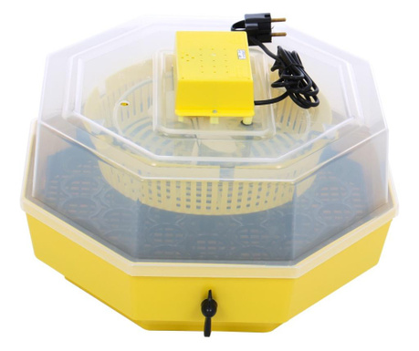 Електрически яйчен инкубатор с устройство за връщане, Cleo, 5D модел, жълт