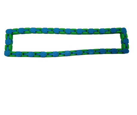Anti-stresszoldó játék, Szenzoros kígyó, többszínű, 55 cm