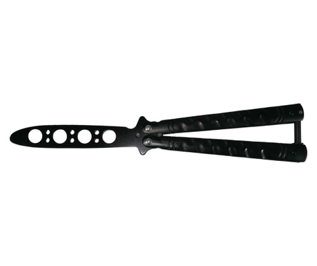 Тренировъчен нож за пеперуда, Wave Blade, 22 см, черен
