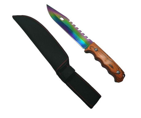 Нож Ideallstore, 33 см, стилно острие, многоцветен