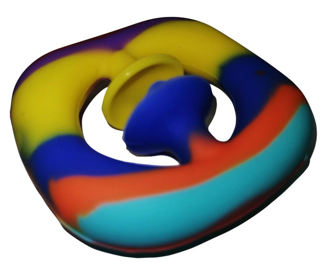 Jucarie antistres senzoriala, cauciuc, 5 cm, multicolor