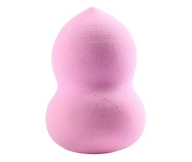 Set 2 buretei cosmetici Bonita in forma de para si dispozitiv de curatare faciala, din silicon, roz, Doty  6x4x4
