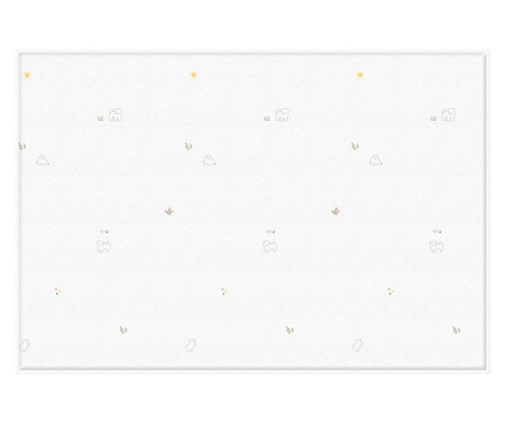 Детско premium килимче lapure soft "Нежно цвете", двустранен дизайн, 130х190х1.2 см. водоустойчиво, хипоалергенно LaPure Soft
