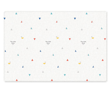 Детски килим Premium LaPure Soft "Веселото патенце", двустранен дизайн, 130х190х1.2 см. водоустойчиво, хипоалергенно