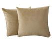 Set of 2 Velvet Decorative Pillow Covers with Zipper, Madison, 700 g/ml Density, Amber Gold Madison 45x45cm