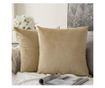 Set of 2 Velvet Decorative Pillow Covers with Zipper, Madison, 700 g/ml Density, Amber Gold Madison 45x45cm