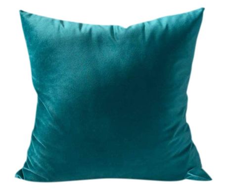 Комплект от 2 кадифени декоративни калъфки за възглавници с цип, Madison, 700 г/мл плътност, тюркоаз Madison 50x50см