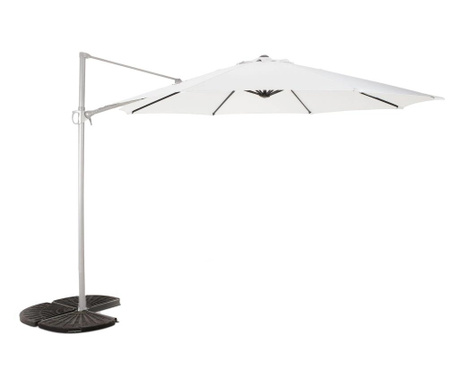 Umbrela suspendata Ibiza cu brat lateral 350cm, tip lalea