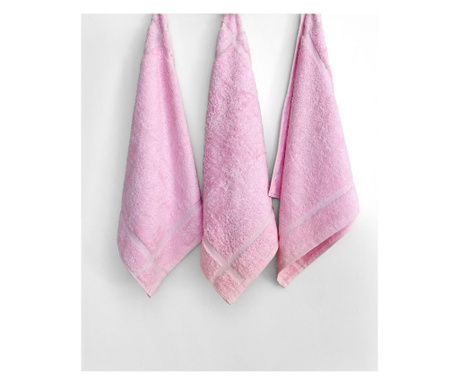 Zestaw 3 ręczników Pink