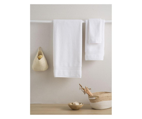 Zestaw 3 ręczników White