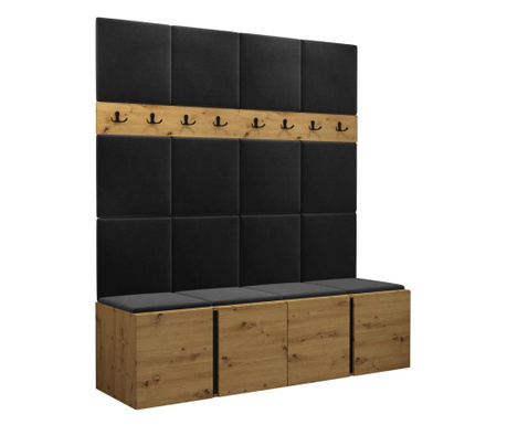 Mobilier pentru hol Tavasz V- artisan / artisan + negru