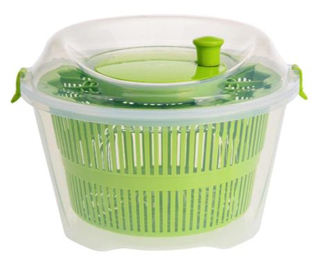 Bol uscare salata, plastic, 25x16 cm, verde