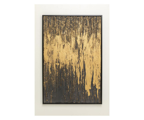 Tablou cu rama abstract negru 80x120cm